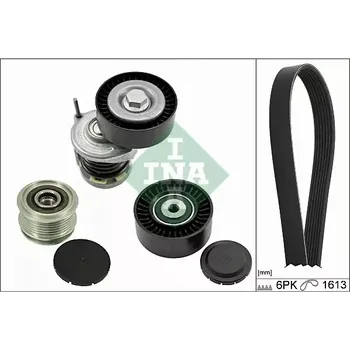 Rozvod motoru INA Sada drážkových klínových řemenů IN 529000310