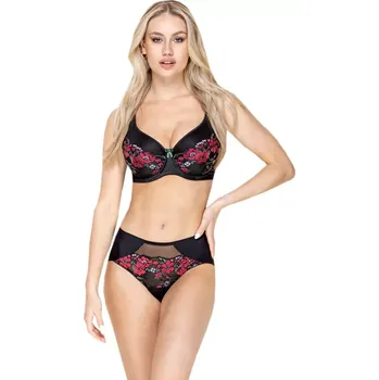 Podprsenka Krajková vyztužená podprsenka DreamBra Flamenco Timo 041817 černá velikost 75G