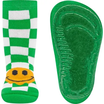 Ewers Stoppersocken SoftStep Karo/Smile - irish green 29-30