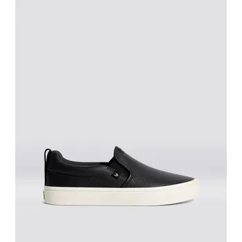 Pánská obuv SLIP-ON Black Premium Leather Sneaker