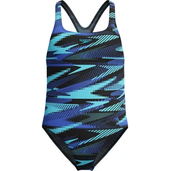 Dívčí plavky Speedo Girls HyperBoom Allover Medalist - cobalt pop 152