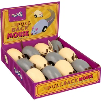 Dřevěná hračka Majigg Natahovací dřevěná myška