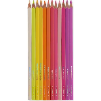 Kresba Legami Set Of 12 Colouring Pencils - Live Colourfully - Magenta