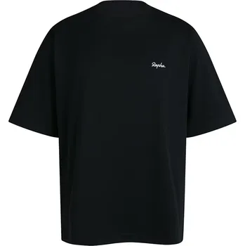 Pánské tričko Rapha Men's Cotton T-Shirt - Black/White
