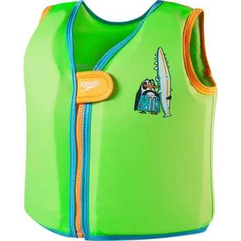 Plovací vesta Speedo Learn to Swim Character Printed Float Vest - chima azure blue/fluro green 2-4