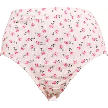 Kalhotky Dámské kalhotky Andrie PS 1710 kytičky smetanová velikost 4XL-58/60