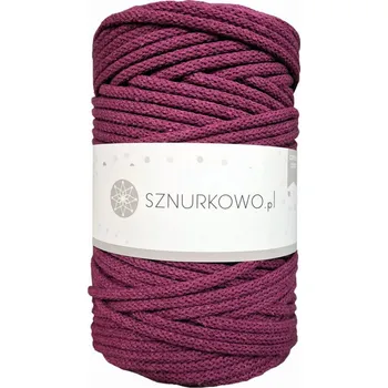 Příze Sznurkowo šňůry 5 mm - purpurová