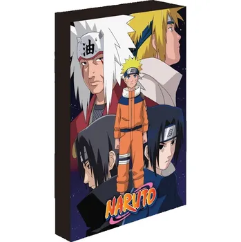 Dřevěná hračka Obraz LED svítící 30x40 cm, Naruto
