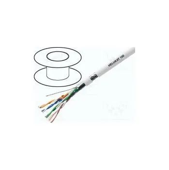 elektrický kabel Vodič F/UTP,HELUKAT® 100 5e lanko Cu 4x2x26AWG FRNC šedá