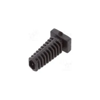 Vývodka elastomer černá Tl.panelu max.2,2mm L 25mm