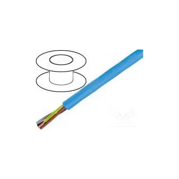 elektrický kabel Vodič Clean Cable kulatý lanko Cu 4G10mm2 modrá 0,6/1kV