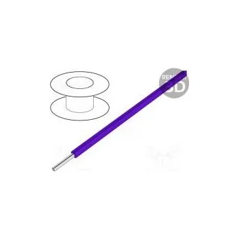 elektrický kabel Vodič EcoWire drát Cu 14AWG fialová MPPE 600V 305m