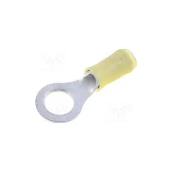 Elektrický konektor Zakončovací očko M8 Ø 8,3mm 3÷6mm2 krimpovací na kabel žlutá