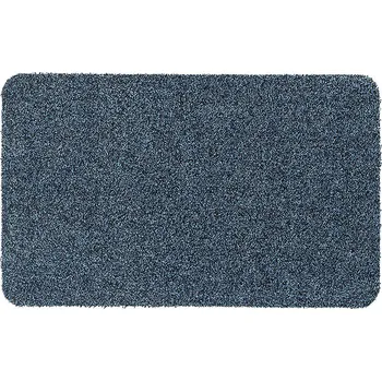 Rohožka Modrá pratelná vstupní rohož FLOMA Majestic - délka 50 cm, šířka 80 cm, výška 0,6 cm