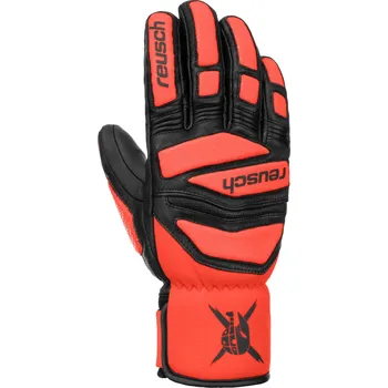 Reusch Worldcup Warrior DH - black/fluo red
