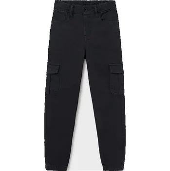 Chlapecké kalhoty Mayoral džíny cargo kalhoty 7559 barva: černá, Rozměr: 140 (10 let)