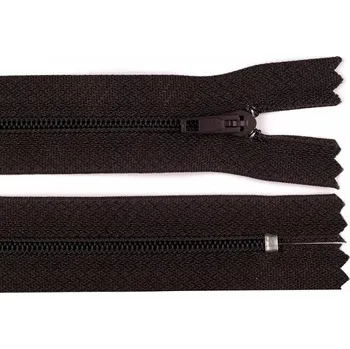 Zip Zip spirálový šíře 3 mm, délka 25 cm - hnědý čokoládový