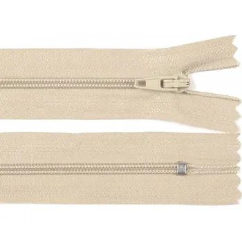 Zip Zip spirálový šíře 3 mm, délka 25 cm - krémový