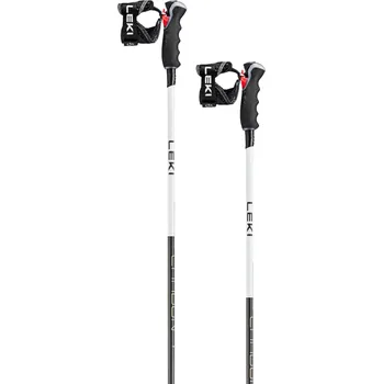 Sjezdová hůlka Leki Carbon 14 3D Women - naturalcarbon/white/gold 110