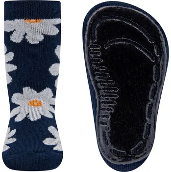 Ewers Stoppersocken SoftStep Blumen - navy