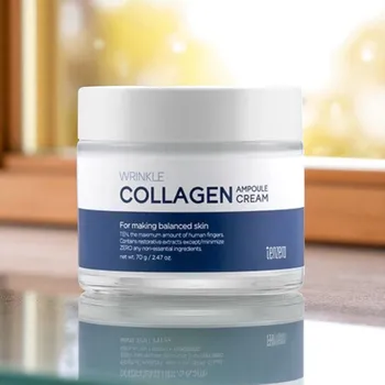 Pleťový krém TENZERO - Wrinkle Collagen Ampoule Cream 2X - Ampulkový kolagenový krém proti vráskám se zdvojenou koncentrací kolagenu - 70 g