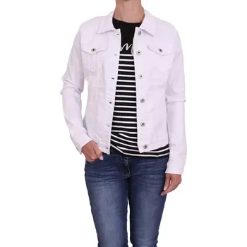 Dámská bunda Riflová bundička do pasu Zac E106 bílá velikost 36