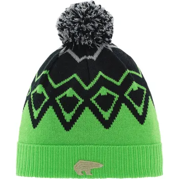 Čepice Eisbär Ziggy OS Pompon MÜ kids - light green-schwarz-hellgrau