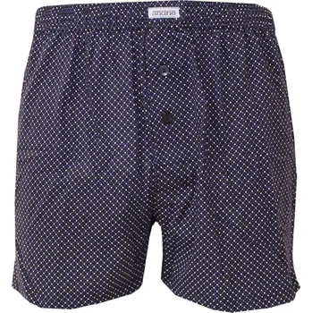 Trenýrky Pánské bavlněné trenky s jemným vzorem Andrie PS 5897 černá velikost 3XL-62/64