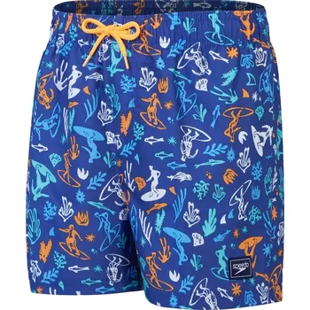 Chlapecké plavky Speedo Boys Printed 13" Watershort - blue/yellow