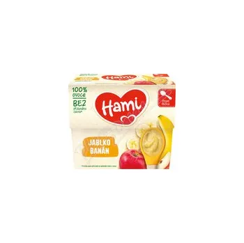 Dětská výživa Hami 100% ovoce jablko a banán 4x100g 4m+