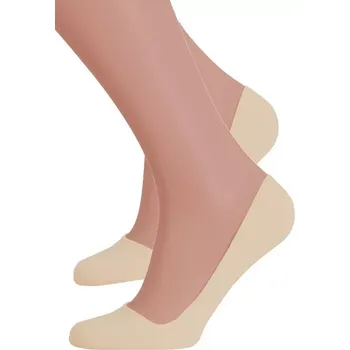 Dámské ponožky Nízké kotníčkové ponožky do balerín Steven s bambusem sv.káva velikost 35-37