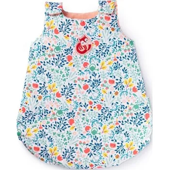 plyšák Lilliputiens - Spací pytel pro panenky s květinovým postiskem