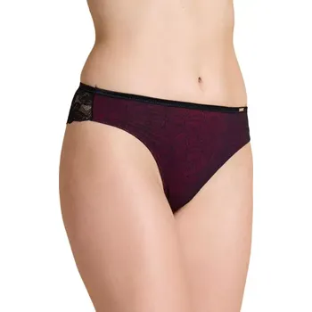 Kalhotky Svůdné dámské kalhotky Cassandra Triola 34865 karmínová velikost 75