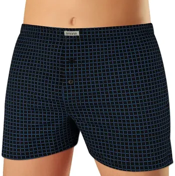 Trenýrky Pánské bavlněné trenky s moderním vzorem Andrie PS 5887 černá velikost L-50/52