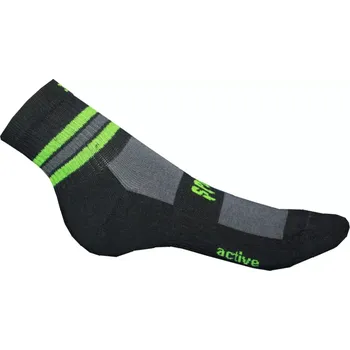 Dámské ponožky Ponožky Gapo Fit Young černozelená velikost 25-26