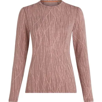 ICEBREAKER Wmns 260 Vertex LS Crewe Delta AOP, Summit/Blush/J (vzorek) velikost: S