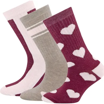 Ewers Socken 3-Pack Herzen/Streifen - 0001 27-30