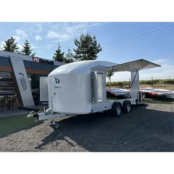 Přívěs k motorovému vozidlu Skříňový přívěs DEBON C1000®, BÍLÝ