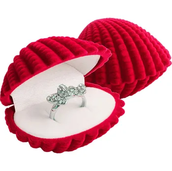 Dárková krabička Zlatnictví Helios Krabička na šperky červená mušle