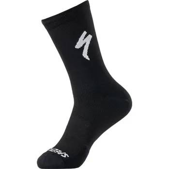 Pánské ponožky Specialized Soft Air Tall Sock - black/white 46+