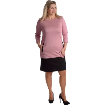 Dámské šaty Dámské šaty s 3/4 rukávem Tolmea 825 starorůžové velikost 44