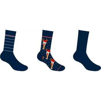Pánské ponožky Pánské ponožky Cornette 3pack A46 navy velikost 39-41