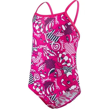 Dívčí plavky Speedo Tidal Idol Essential - electric pink/navy/white 74-80
