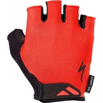 Cyklistické rukavice Specialized Men's Body Geometry Sport Gel Glove Short Finger - red S