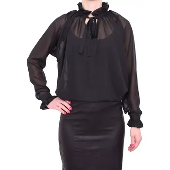 Dámská tunika Elegatní tylová dámská košile Fashion Mam 22 černá velikost XL