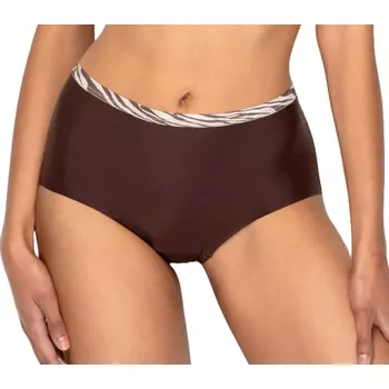 Kalhotky Klasické vysoké kalhotky pro ženy Timo 121852 dark chocolate velikost 85