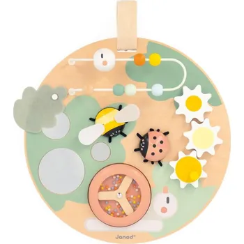Dřevěná hračka JANOD GARDEN BUSY BOARD