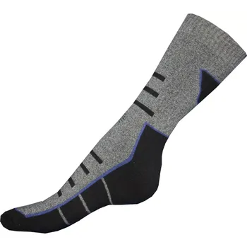 Dámské ponožky Ponožky Gapo Thermo vzor šedočerná velikost 31-32