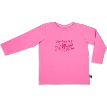 Chlapecké tričko Wouki Ame - Rose pink okapi 104