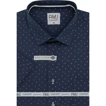 Elegantní košile AMJ Comfort slim VKSBR 1367 noční modř velikost 40